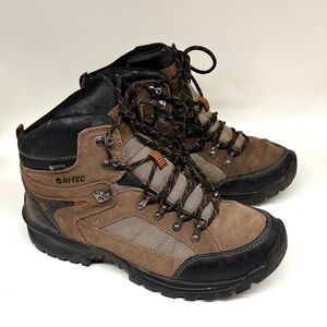 Hi-Tec Brown and Black Hiking Boots with Rugged Outsole